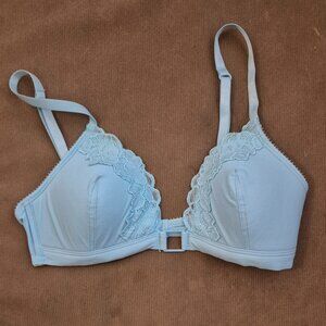 Calvin Klein Light Teal Small Minimalist Bra thin straps, no wires, light paddin